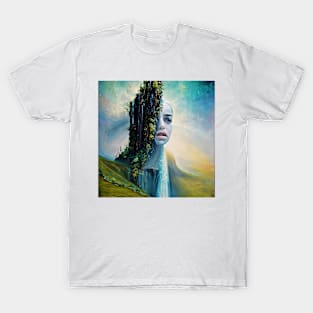 Portrait with waterfall T-Shirt